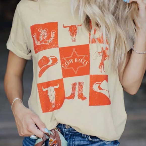 ♥️ Country Valentine Heart Shaped Letters Tee ♥️ - Picture 3 of 3